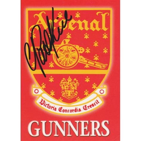 Pat Rice Signed 4x6 Arsenal Postcard 25436