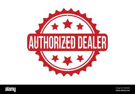 Authorized Dealer Rubber Stamp Seal Vector Stock Vector Image Art Alamy