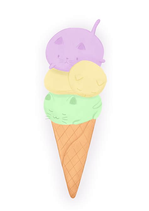 Pastel Ice Cream Png