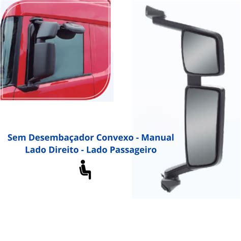 Conjunto Espelho Retrovisor Scania P G R S Ntg Sem