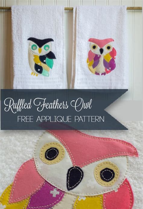 Free Ruffled Feathers Owl Applique Pattern