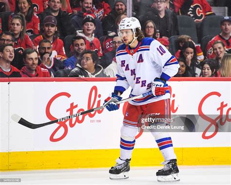 Artemi Panarin Of The New York Rangers In Action Against The Calgary