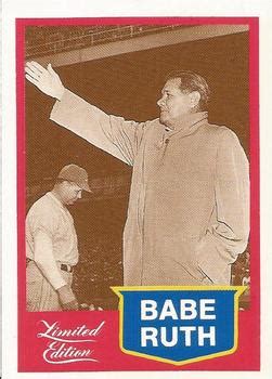 Cmc Babe Ruth Limited Edition Baseball Trading Card Database