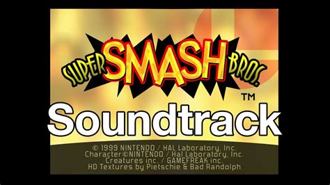 Super Smash Bros Complete Soundtrack OST Nintendo 64 YouTube