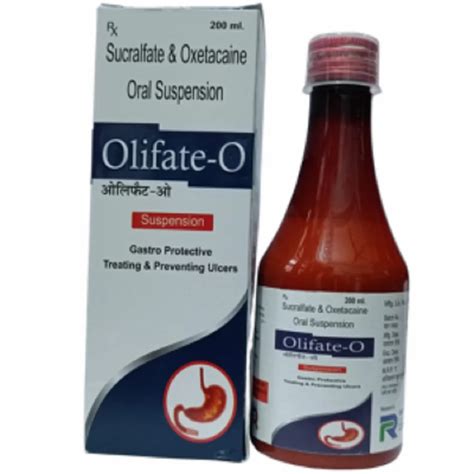 Sucralfate Oxetacaine Suspension 200ml At Rs 195 Bottle Sucrafil O In