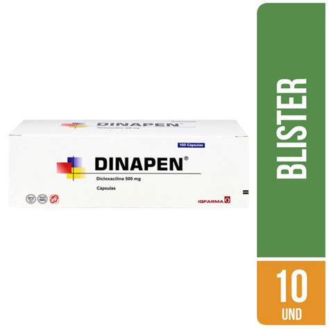 Dinapen Dicloxacilina 500mg Cápsula Blister 10 Und Rappi