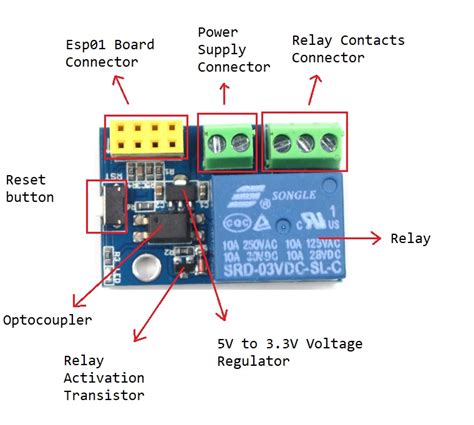 Connecting Esp 01 To Relay Module V40