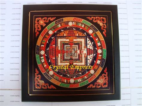 Kalachakra Mandala Plaque Crystal Empress Feng Shui Store