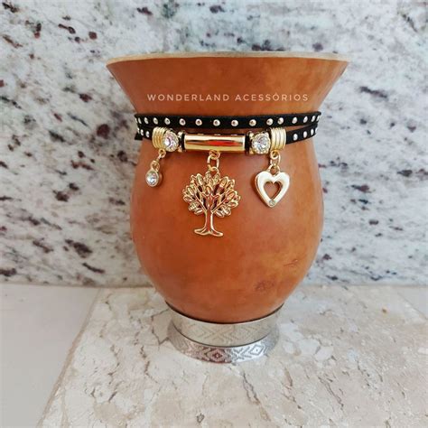 Pulseira Chocker de Cuia Árvore da Vida Elo7