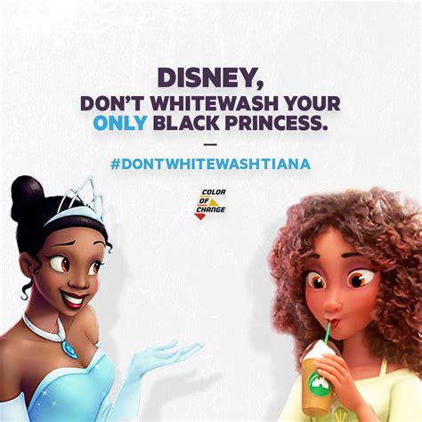 Tell Disney: Stop Whitewashing Their Black Characters | ColorOfChange.org