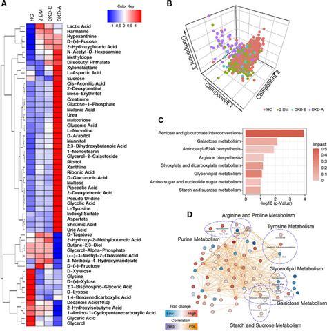 Metabolite Biomarker Identification Of DKD A Hierarchical Clustering