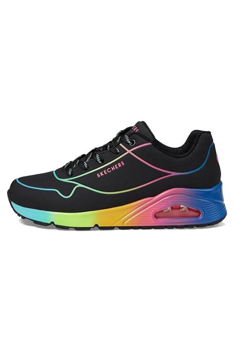 Skechers Uno Pop Of Sunshine 155148 BKMT Siyah Çok Renkli Kadın Spor