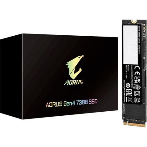 GIGABYTE AORUS Gen4 7300 2 TB SSD Schwarz PCIe 4 0 X4 NVMe 1 4 M 2 2280