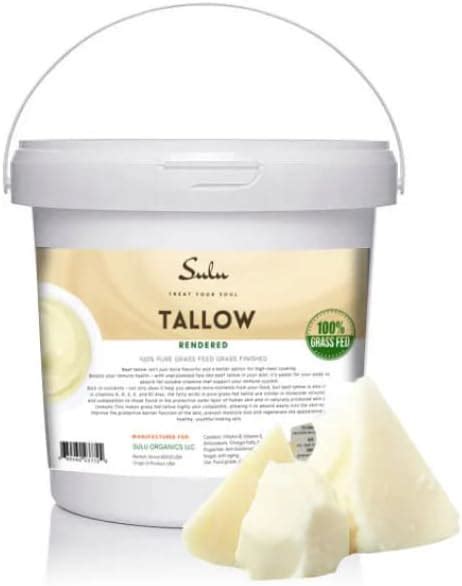 100 Pure Rendered Grass Fed Beef Tallow Food Grade 7lbs