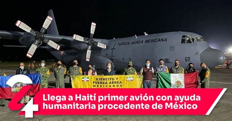 Llega a Haití primer avión con ayuda humanitaria procedente de México