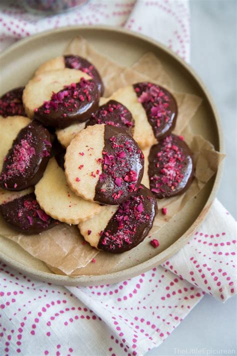 Rose Water Shortbread Cookies The Little Epicurean