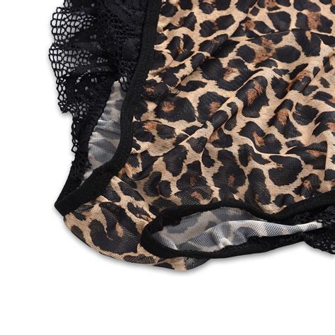 Plus Size Womens Sexy Bodysuit Lingerie Babydoll Leopard Nightwear Sleepwear US EBay