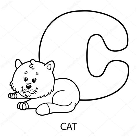 Animal Alphabet Coloring Page Stock Illustration By ©boyusya 106895682