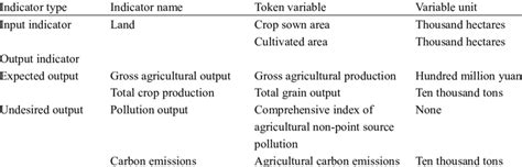 Calculation And Explanation Of Input Output Indicators Download Scientific Diagram