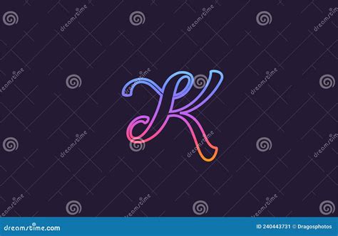 K Alphabet Letter Icon Logo Design Creative Template For Business And