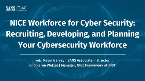 Nice Workforce For Cyber Security Recruiting Developing And Planning