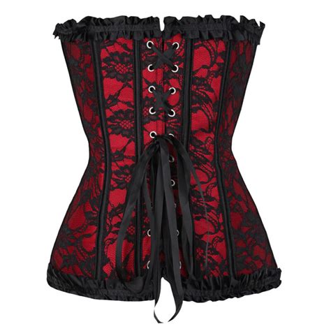 Corset Gothique Rouge Ame Gothique