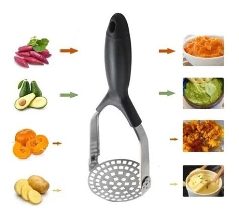 Amassador Espremedor De Batata Manual Multiuso Inox Legumes Mercadolivre