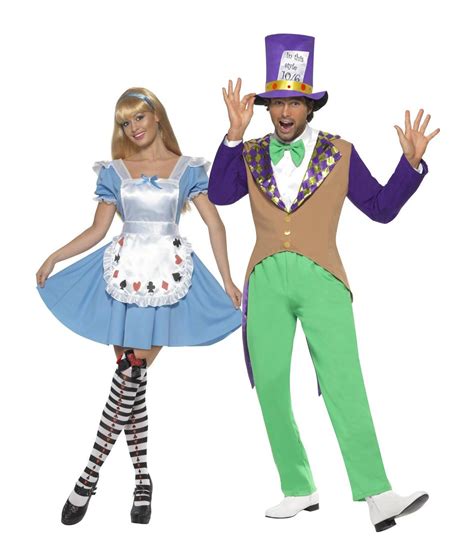 Costume Coppia Cappellaio Matto E Alice Nel Paese Delle Meraviglie