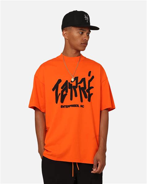 Carre Enterprise Oversized T Shirt Orange Culture Kings Nz