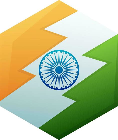 Illustration of Indian National Flag design. 24923551 Vector Art at ...