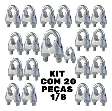 Kit Clips Grampos P Cabo De A O Academia Mercadolivre