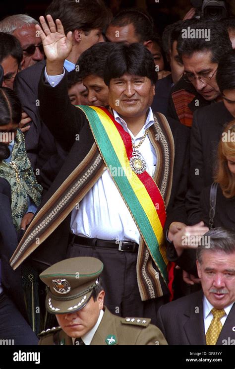 Jan La Paz Bolivia Evo Morales Sale Del Congreso