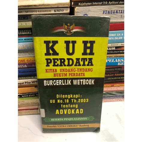 Jual Kuh Perdata Kitab Undang Undang Hukum Perdata Shopee Indonesia