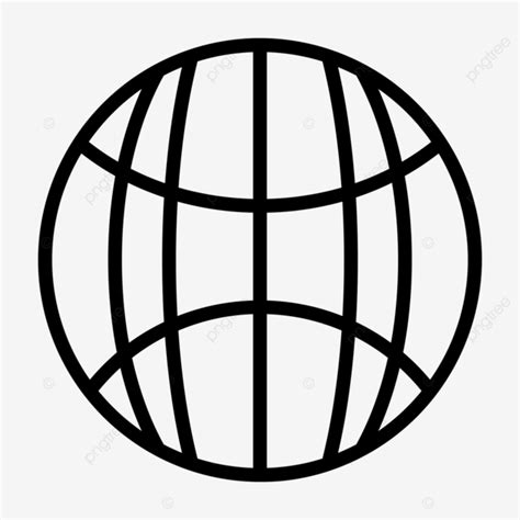 Globe Line Icon Vector Globe Icon Connection Global Png And Vector