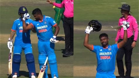 Watch Sanju Samson Crazy Celebration After He Make Maiden Century