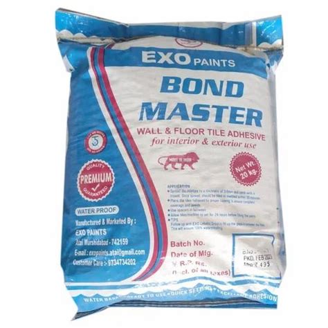 Kg Bond Master Wall Floor Tile Adhesive Bag At Rs Bag In