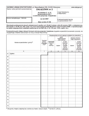 Fillable Online Form Stat Gov ZACZNIK Nr 2 Fax Email Print PdfFiller