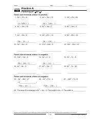 Practice A Pdf Name Date Class Lesson X X Practice A