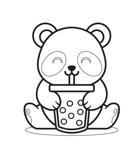 Boba Tea Coloring Pages