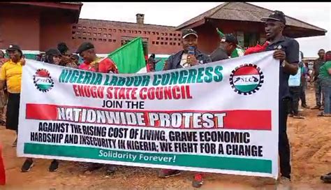 Hardship Drama As Police Stop NLC Protest In Enugu