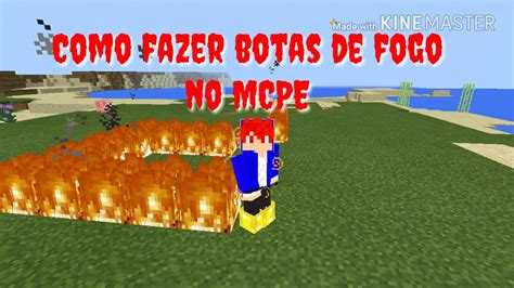 Como Fazer Botas De Fogo No Minecraft Pocket Edition Sem Mods Youtube