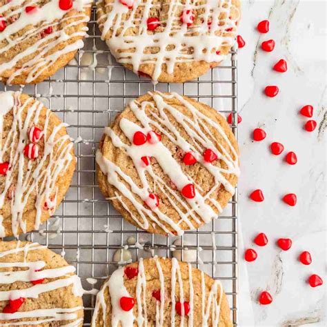 Fireball Whiskey Cinnamon Heart Cookies With Whiskey Glaze