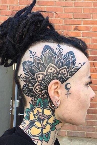 Incredible Head Tattoos For Females Head Tattoos Girl Side Tattoos