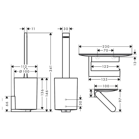 Hansgrohe Wallstoris Toilet Bundle Matt Black Hansgrohe 27969670