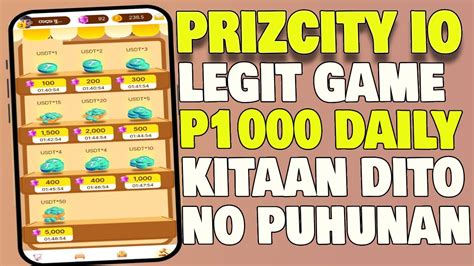 1000 GCASH PrizCityio App Everyday Sahod Ka Sa Game Nato Libre