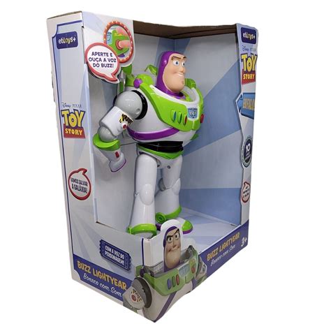 Boneco Toy Story Buzz Falante 10 Frases 25 Cm Disney Pixar JP Toys