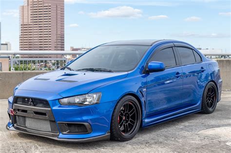 Modified 2012 Mitsubishi Lancer Evolution X GSR 5 Speed For Sale On BaT