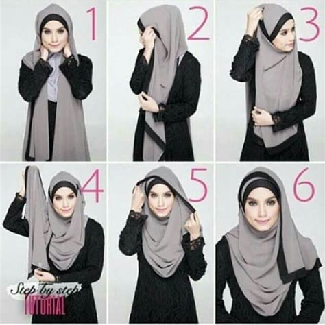 Long Shawl Tutorial Hijab Moderne Tutoriel Hijab Pashmina Mode Hijab