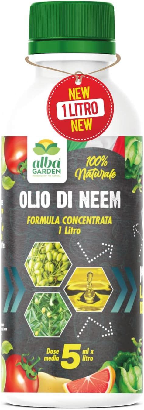 Albagarden Olio Di Neem Per Piante Naturale Concentrato Puro