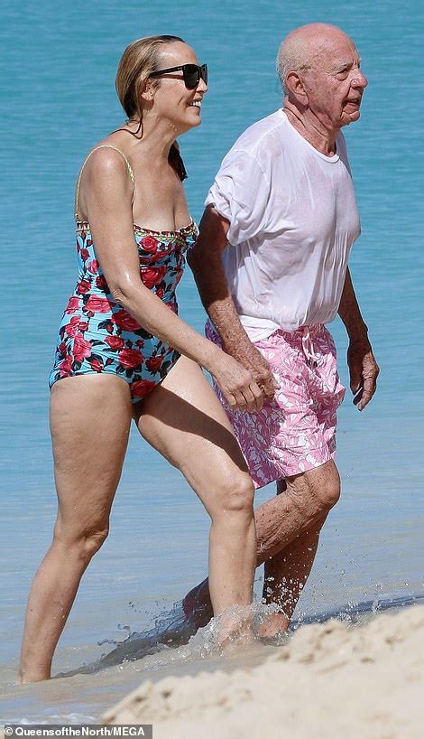 Jerry Hall And Husband Rupert Murdoch Sweetly Hold Hands During